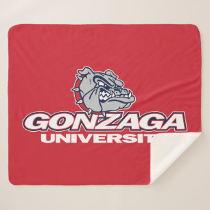 Gonzaga University Bulldogs Logo Sherpa Blanket