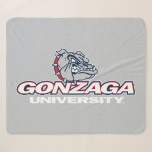 Gonzaga University Bulldogs Logo Sherpa Blanket