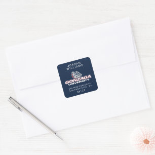 Gonzaga University Bulldogs Logo Square Sticker