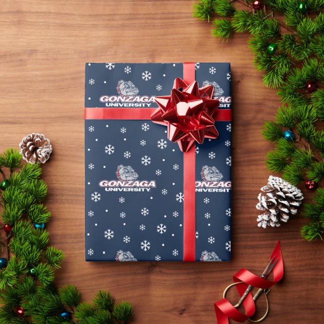 Gonzaga University Bulldogs Logo Wrapping Paper (Holiday Gift)