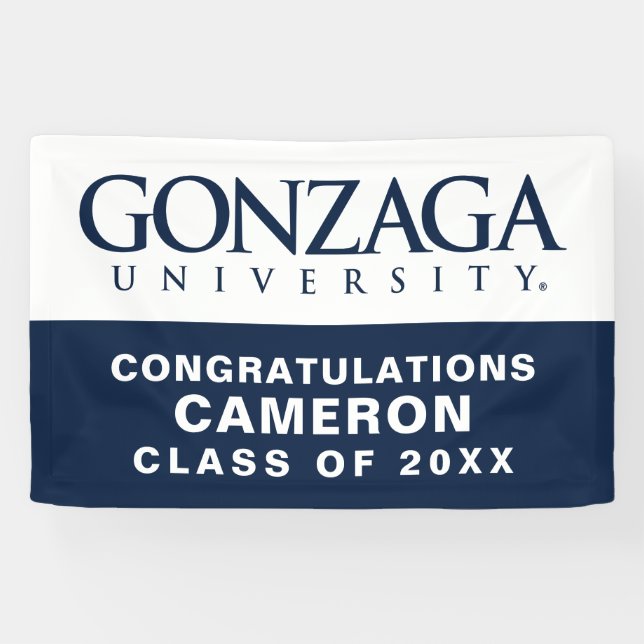 Gonzaga University Classic Logo Banner (Horizontal)