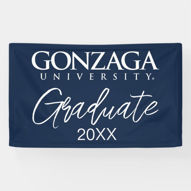 Gonzaga University Classic Logo Banner (Horizontal)
