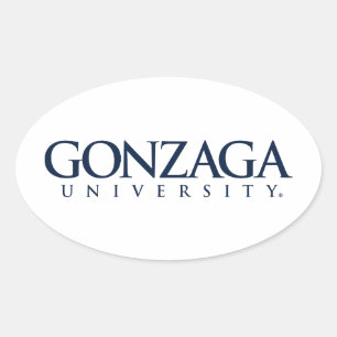 Gonzaga University Classic Logo Oval Sticker