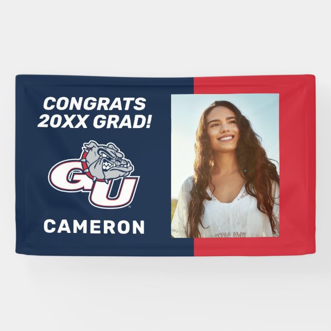 Gonzaga University GU Bulldogs Logo Banner (Horizontal)
