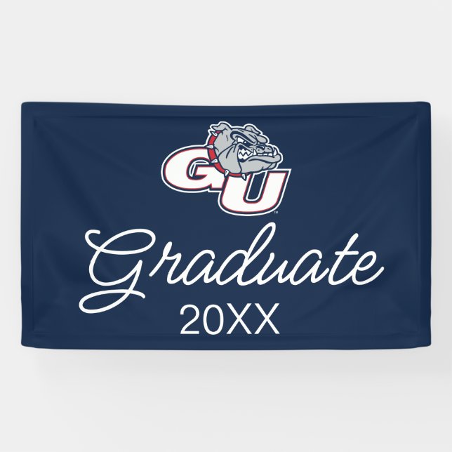 Gonzaga University GU Bulldogs Logo Banner (Horizontal)