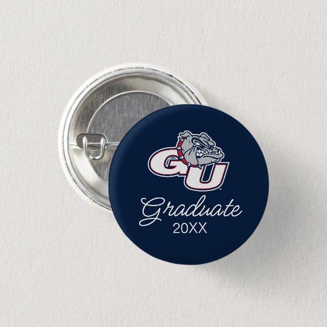Gonzaga University GU Bulldogs Logo Button (Front & Back)
