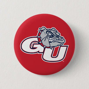 Gonzaga University GU Bulldogs Logo Button