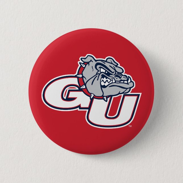 Gonzaga University GU Bulldogs Logo Button (Front)