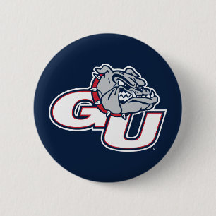 Gonzaga University GU Bulldogs Logo Button