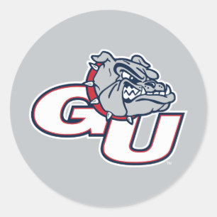Gonzaga University GU Bulldogs Logo Classic Round Sticker