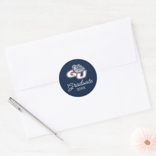 Gonzaga University GU Bulldogs Logo Classic Round Sticker