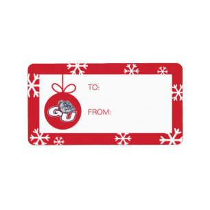 Gonzaga University GU Bulldogs Logo Label