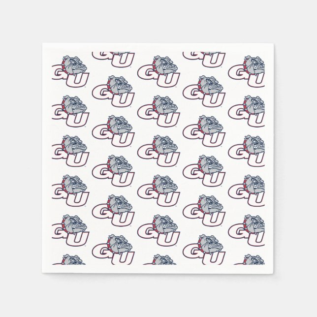 Gonzaga University GU Bulldogs Logo Napkins (Front)