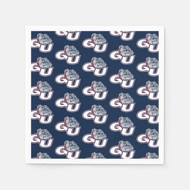 Gonzaga University GU Bulldogs Logo Napkins (Front)