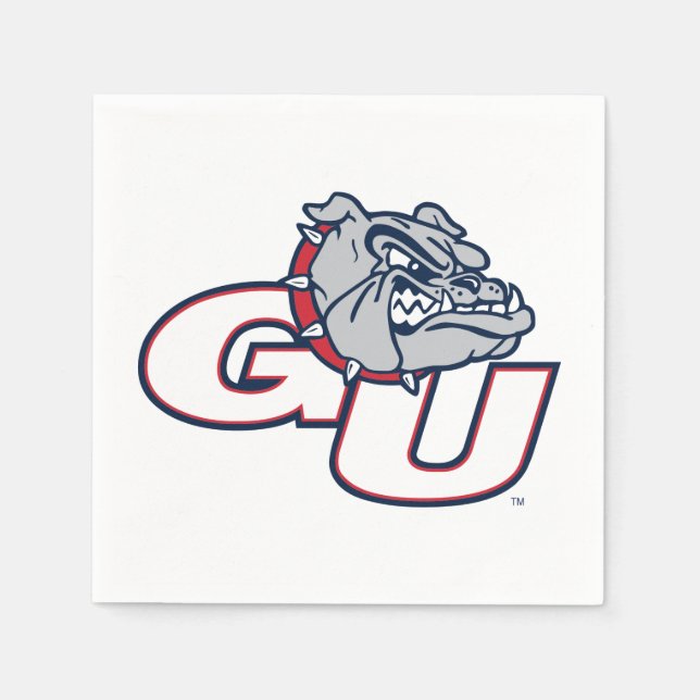 Gonzaga University GU Bulldogs Logo Napkins (Front)