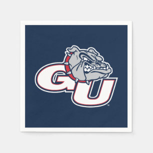 Gonzaga University GU Bulldogs Logo Napkins
