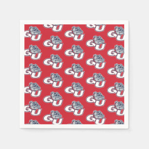 Gonzaga University GU Bulldogs Logo Napkins