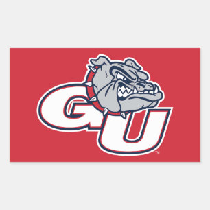 Gonzaga University GU Bulldogs Logo Rectangular Sticker