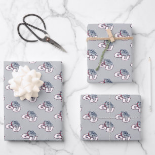 Gonzaga University GU Bulldogs Logo Wrapping Paper Sheets