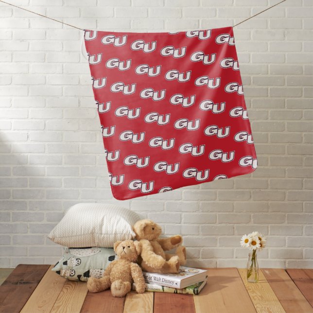 Gonzaga University GU Logo Baby Blanket (In Situ)