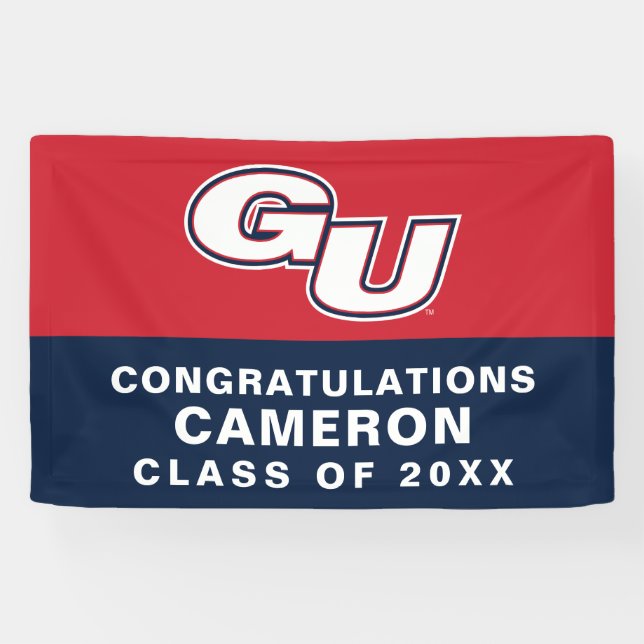 Gonzaga University GU Logo Banner (Horizontal)