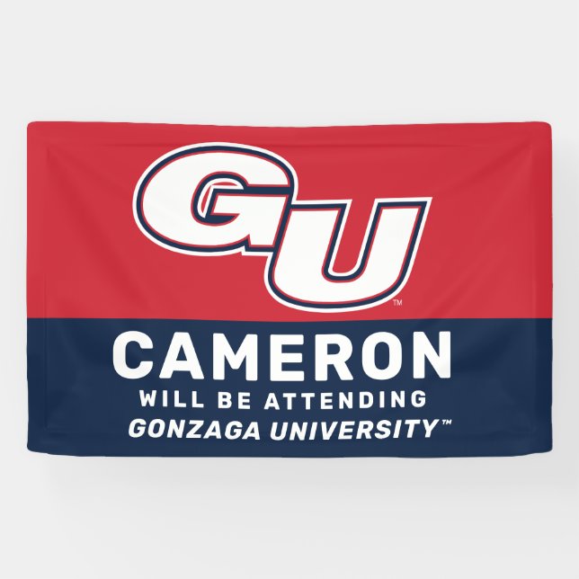 Gonzaga University GU Logo Banner (Horizontal)