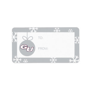 Gonzaga University GU Logo Label