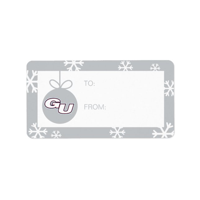 Gonzaga University GU Logo Label (Front)