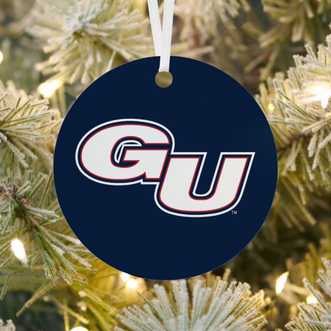 Gonzaga University GU Logo Metal Ornament (Insitu)