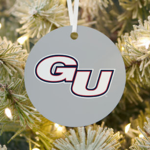 Gonzaga University GU Logo Metal Ornament