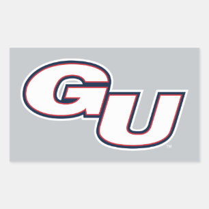 Gonzaga University GU Logo Rectangular Sticker