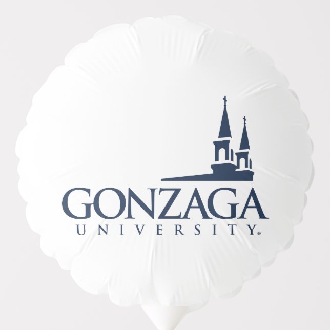 Gonzaga University Logo with Church Steeples Balloon (Front)