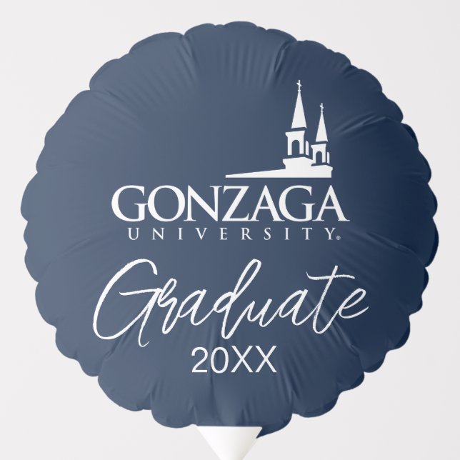 Gonzaga University Logo with Church Steeples Balloon (Front)
