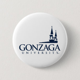 Gonzaga University Logo with Church Steeples Button