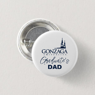 Gonzaga University Logo with Church Steeples Button