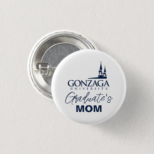Gonzaga University Logo with Church Steeples Button (Front & Back)