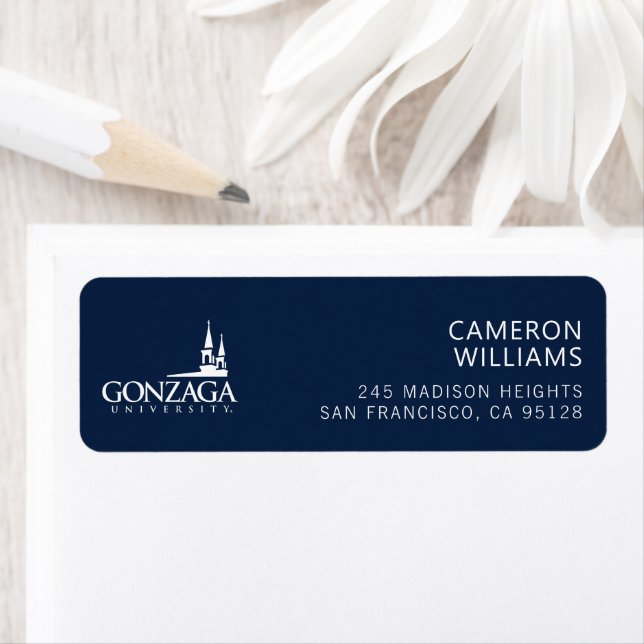 Gonzaga University Logo with Church Steeples Label (Insitu)