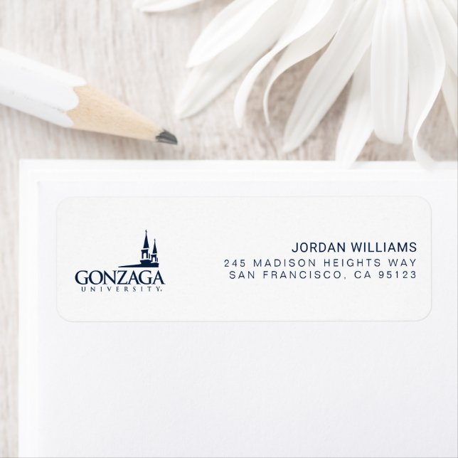 Gonzaga University Logo with Church Steeples Label (Insitu)