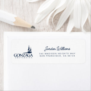 Gonzaga University Logo with Church Steeples Label