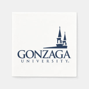Gonzaga University Logo with Church Steeples Napkins