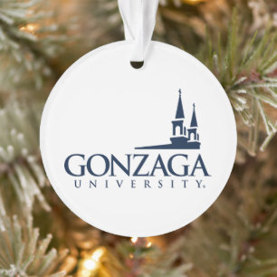 Gonzaga University Logo with Church Steeples Ornament