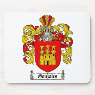 GONZALES FAMILY CREST - GONZALES COAT OF ARMS MOUSE PAD