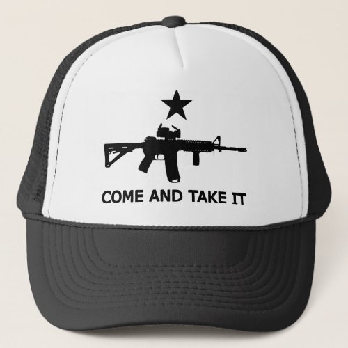 Gonzales Flag AR15 Come and Take It Trucker Hat