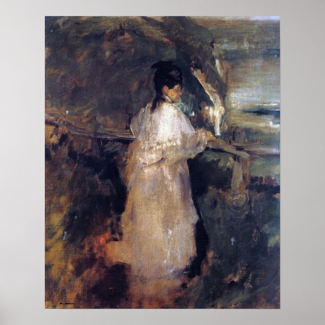 Gonzalès - Woman On The Cliff Poster (Front)