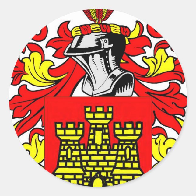 Gonzalez Coat of Arms Classic Round Sticker (Front)