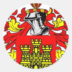 Gonzalez Coat of Arms Classic Round Sticker