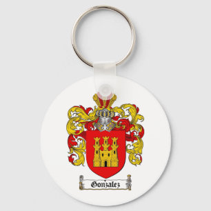 GONZALEZ FAMILY CREST -  GONZALEZ COAT OF ARMS KEYCHAIN