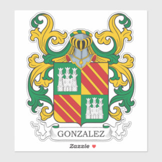 Gonzalez Family Crest Sticker