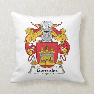 Gonzalez Family Crest Throw Pillow