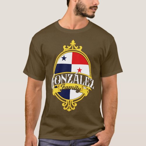 Gonzalez Family Panama Flag T_Shirt